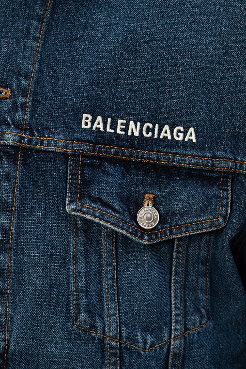 Balenciaga Denim jacket with logo